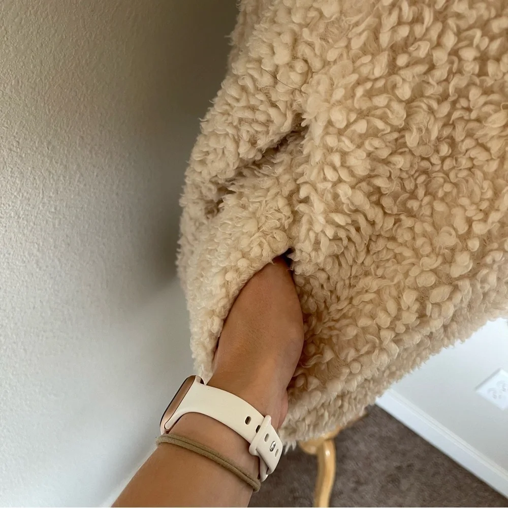 Cream Sherpa FAVLUX Jacket